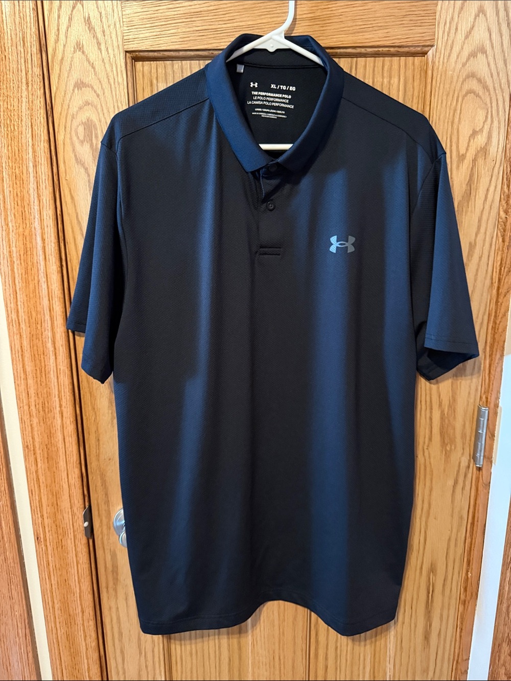 Under Armour Men's Navy Black Logo Polo